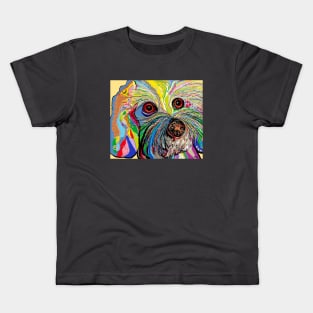 Colorful Bischon Kids T-Shirt
